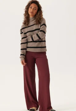 Viril Mockneck L/S Knit Rib Top