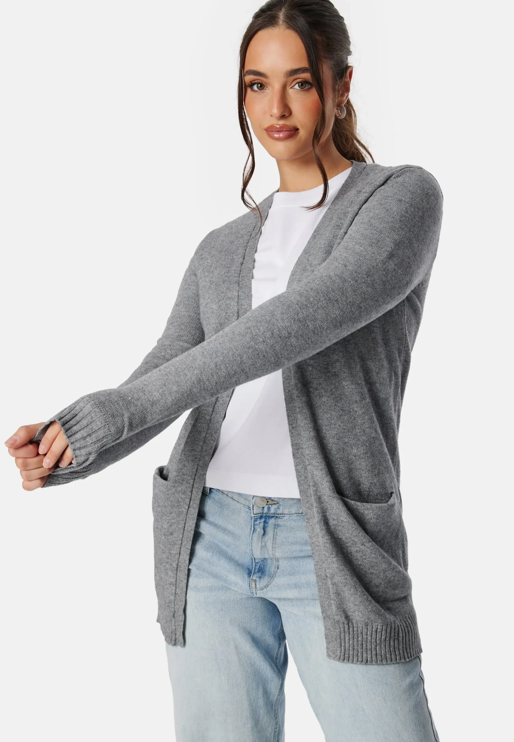 Viril Open L/S Knit Cardigan