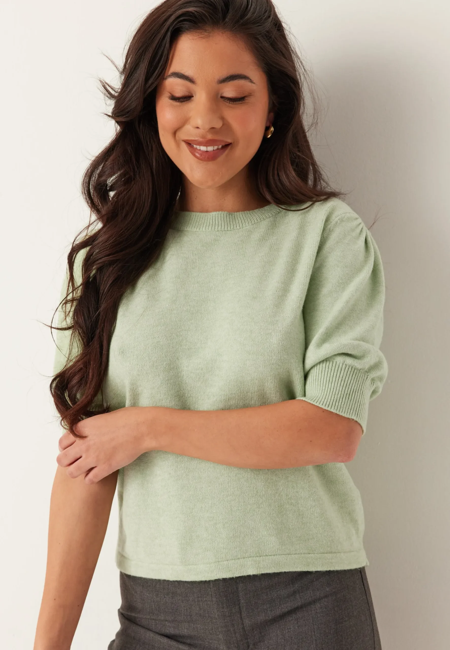 Viril 2/4 SLEEVE O-NECK KNIT T