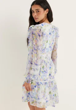 Viroman New V-neck L/S Short Dress