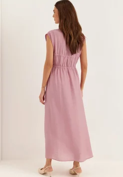 Viscose Tie Detail Dress