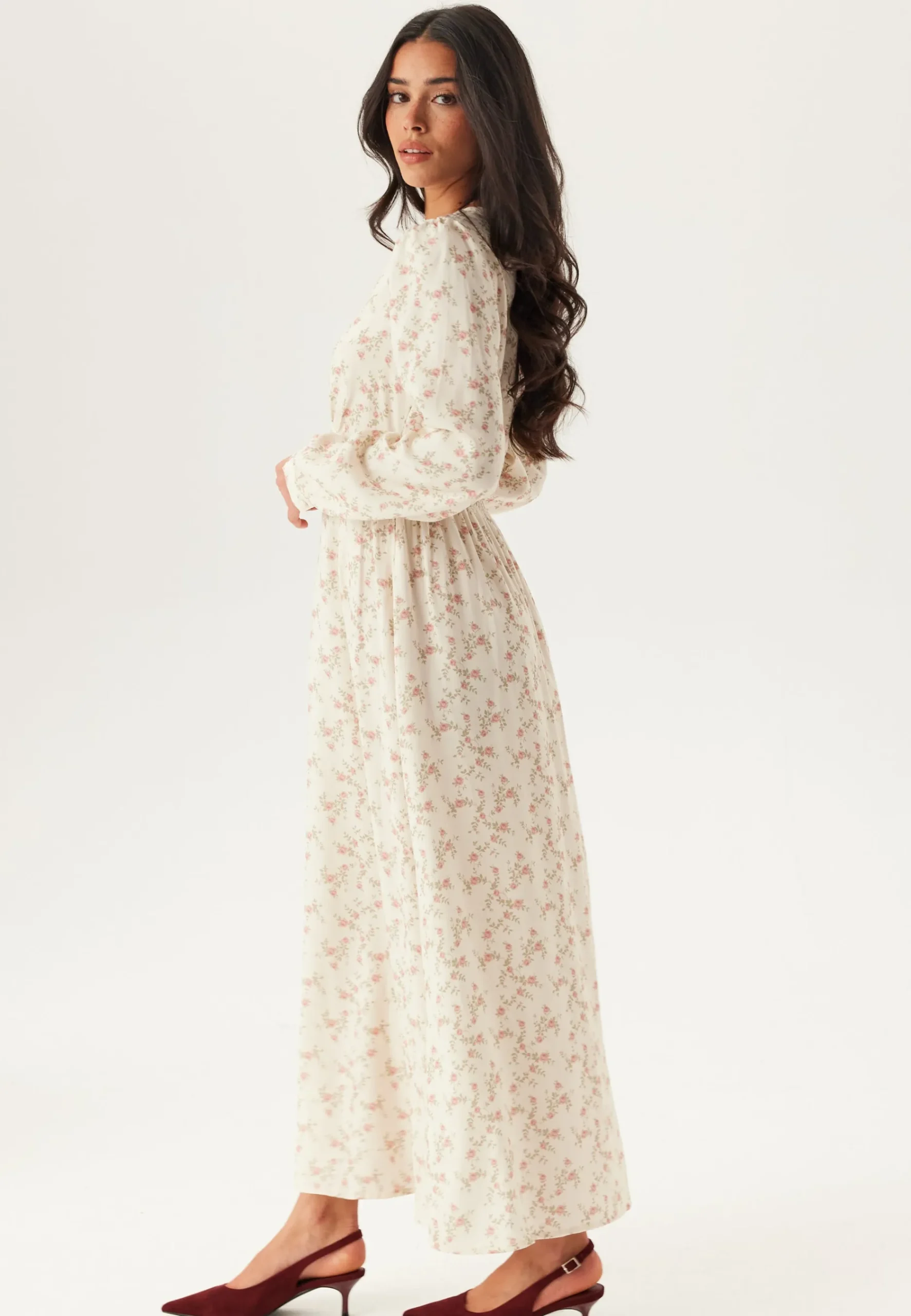 Viscose V-neck Maxi Dress