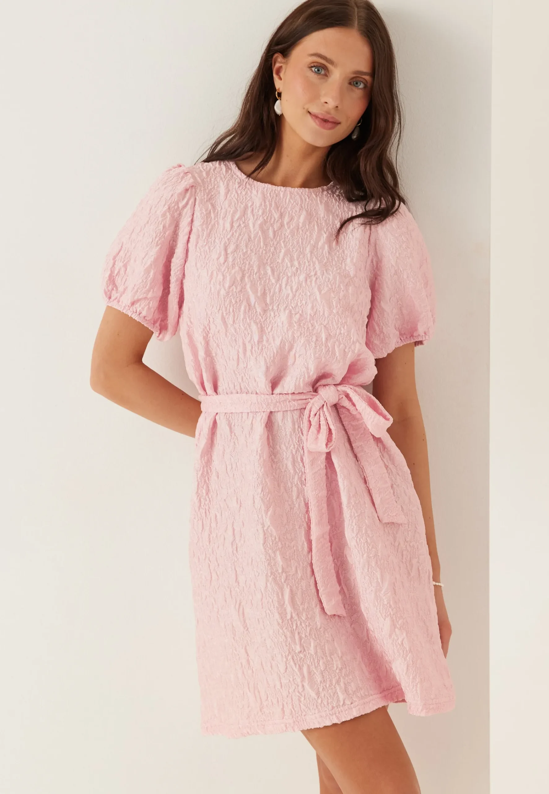 Visophia O-neck S/S DRESS