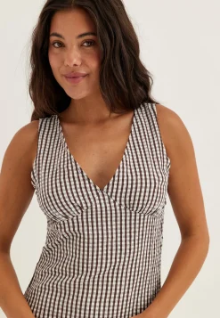 Viterni S/L V-NECK ANKLE DRESS