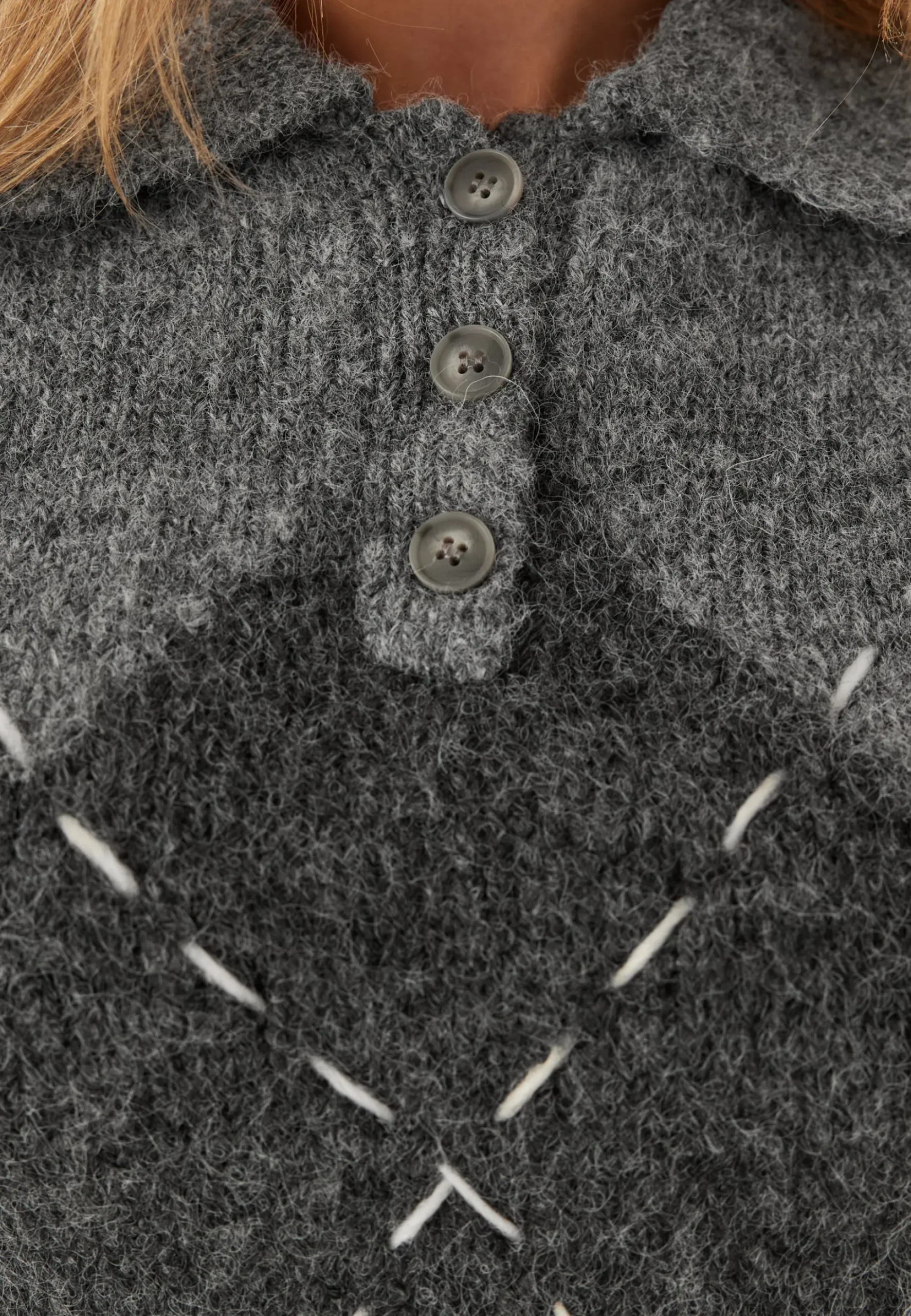 Vmbliss 2/4 POLONECK PULLOVER