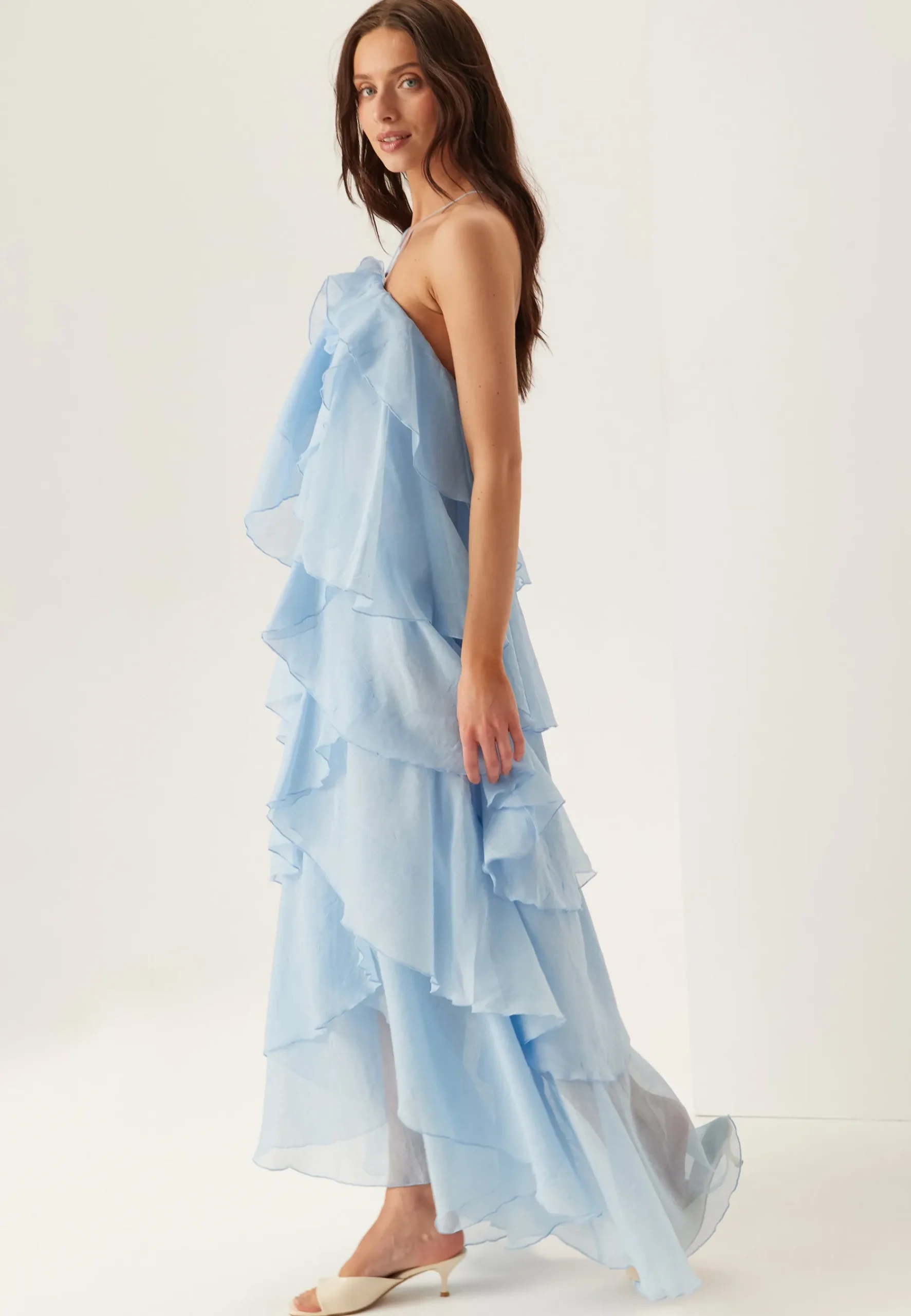 Vmdelilah Sl Halter Ruffle Dress