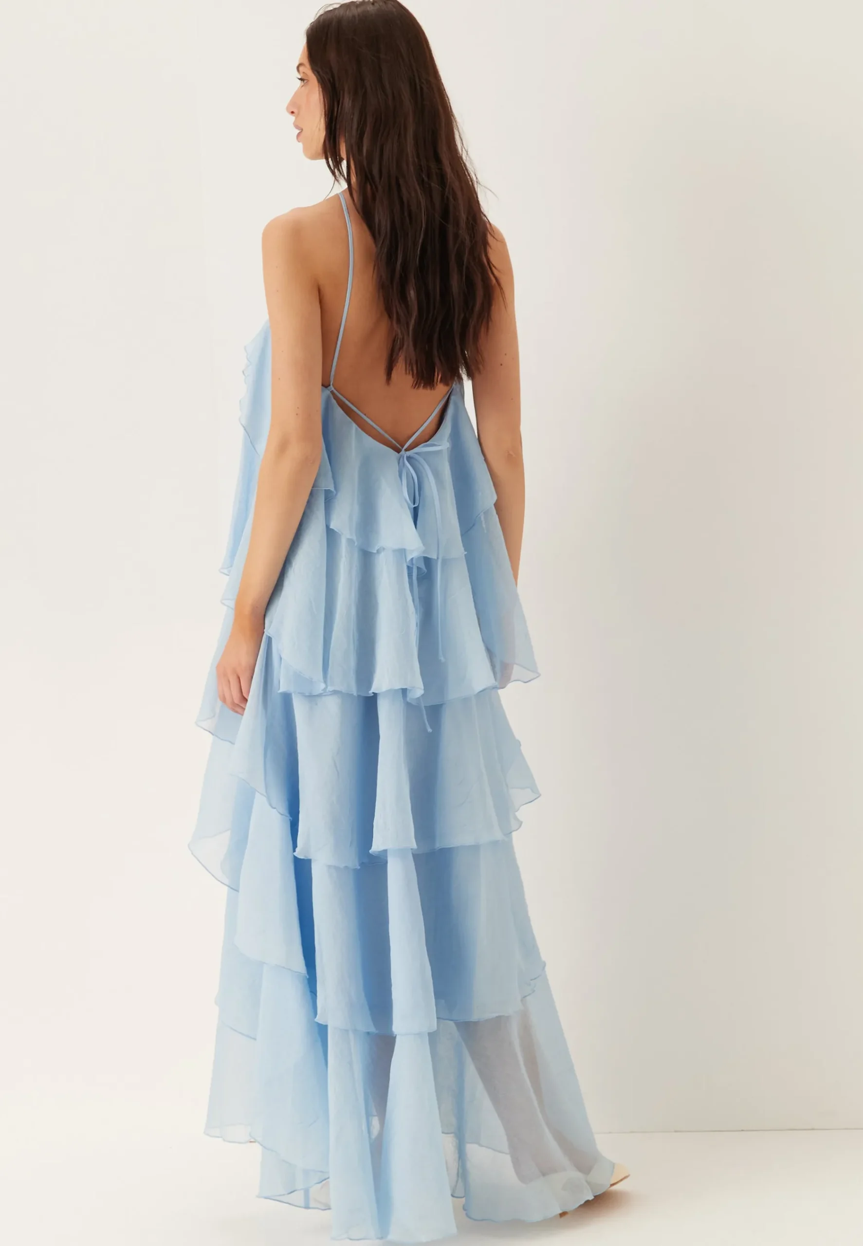 Vmdelilah Sl Halter Ruffle Dress