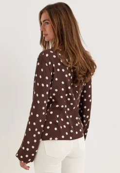 Vmelisa L/S V-NECK BUTTON TOP