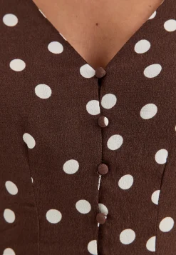 Vmelisa L/S V-NECK BUTTON TOP