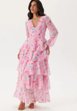 Vmfelicia Ls Ruffle Maxi Dress