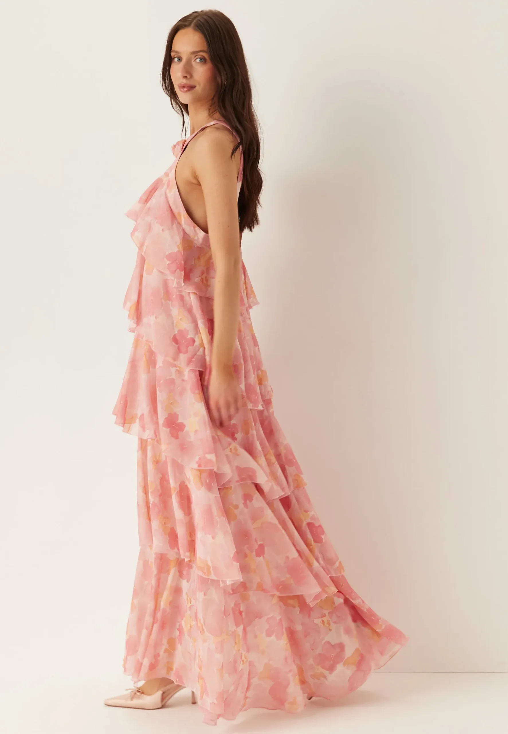 Vmfelicia Sl Ruffle Maxi Dress