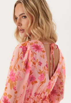 Vmflora Ls V-neck Calf Dress