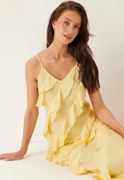 Vmicelyn Sl Ruffle Maxi Dress