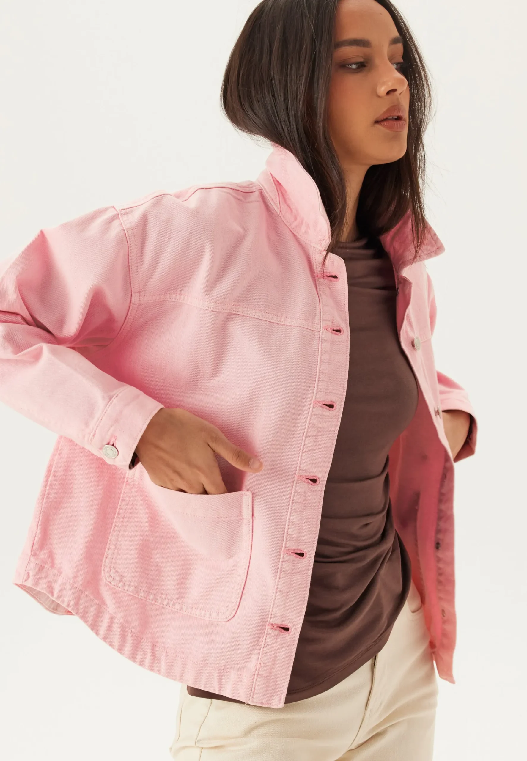 Vmjamie Ls Denim Shacket Mix N