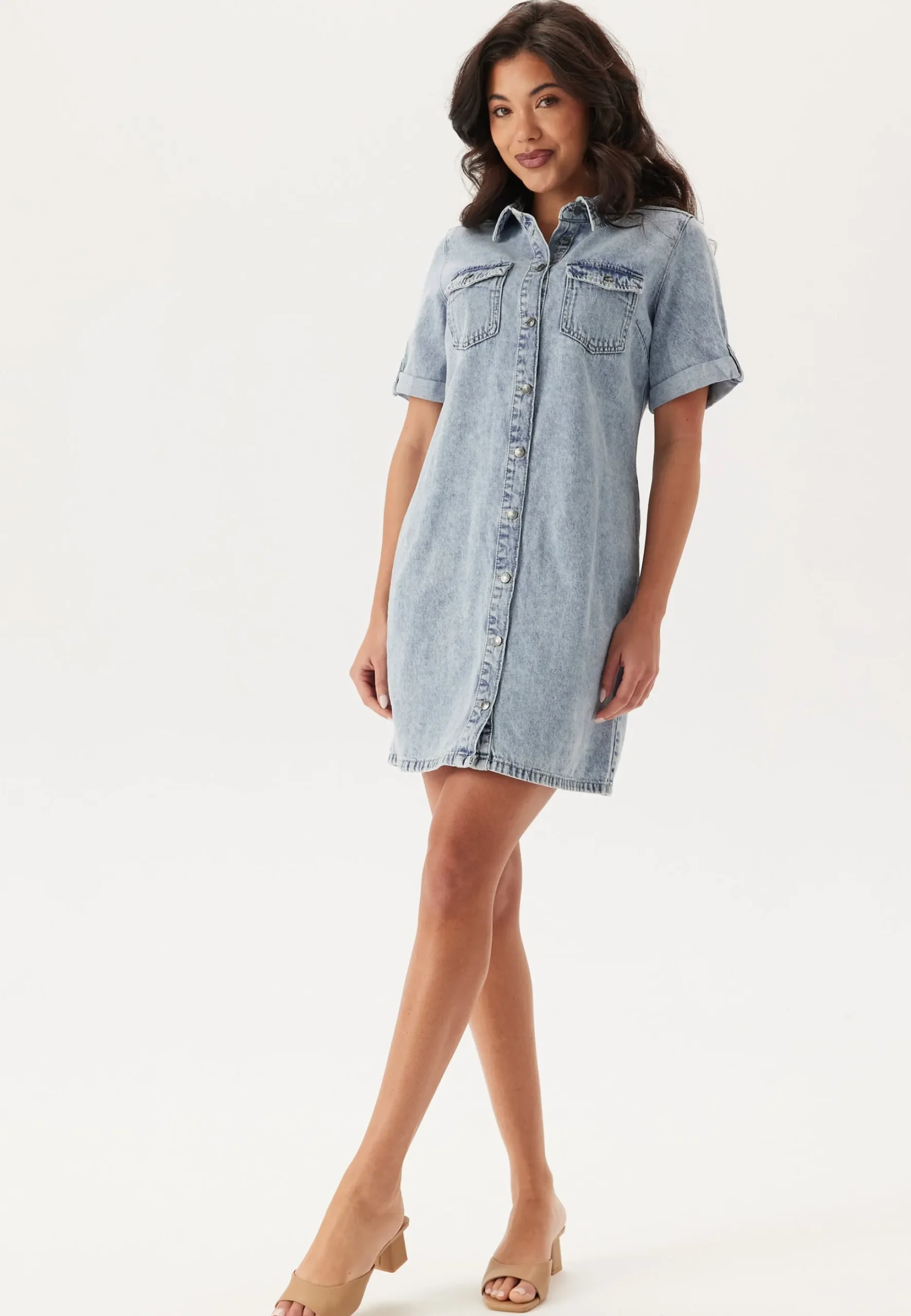 Vmjennie Ss Short Denim Dress