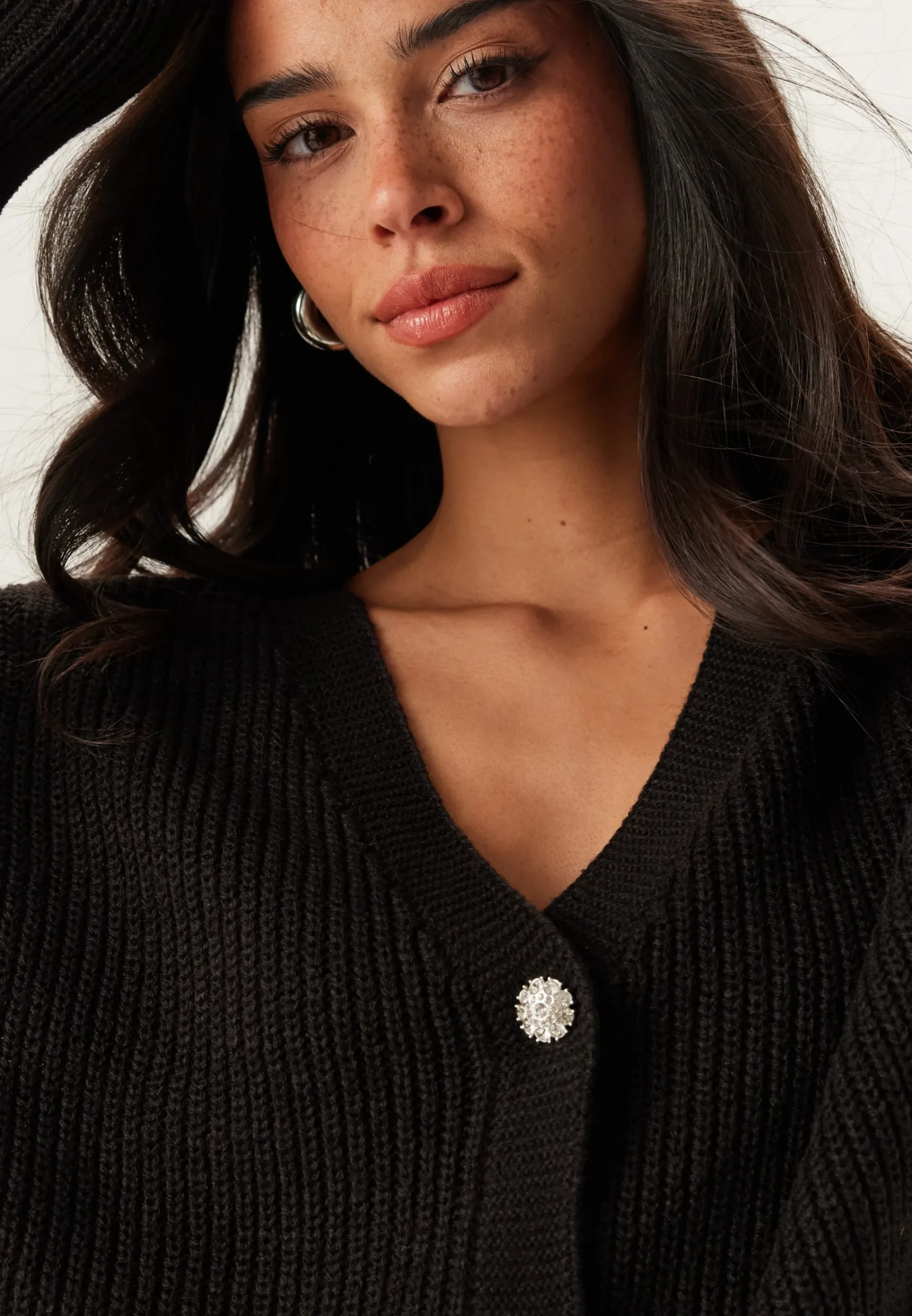 Vmlealight Ls V-neck Jewel Cardigan