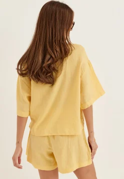 Vmlinn 2/4 SHORT SHIRT WVN NOOS