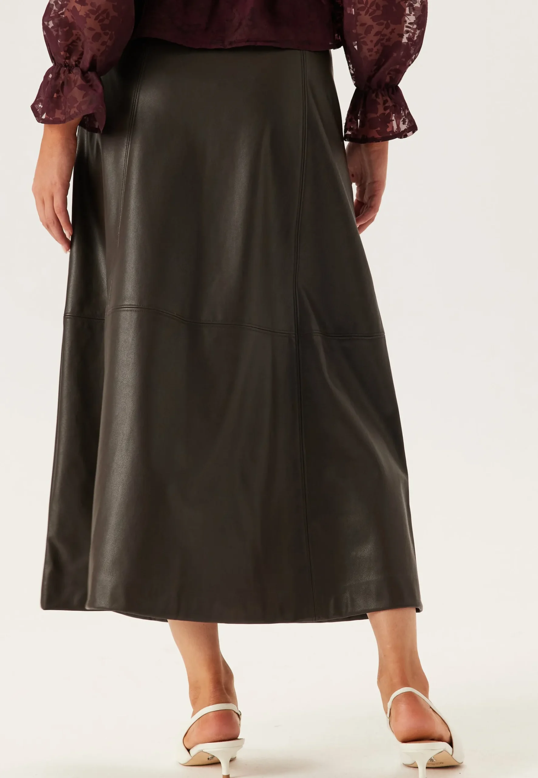 Vmolive Hw Coated Ankle Skirt