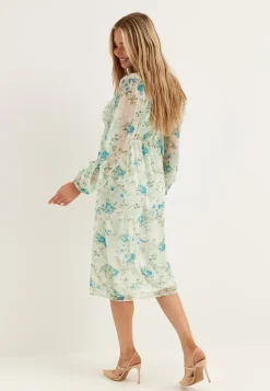 Vmsmilla Ls V-neck Calf Dress