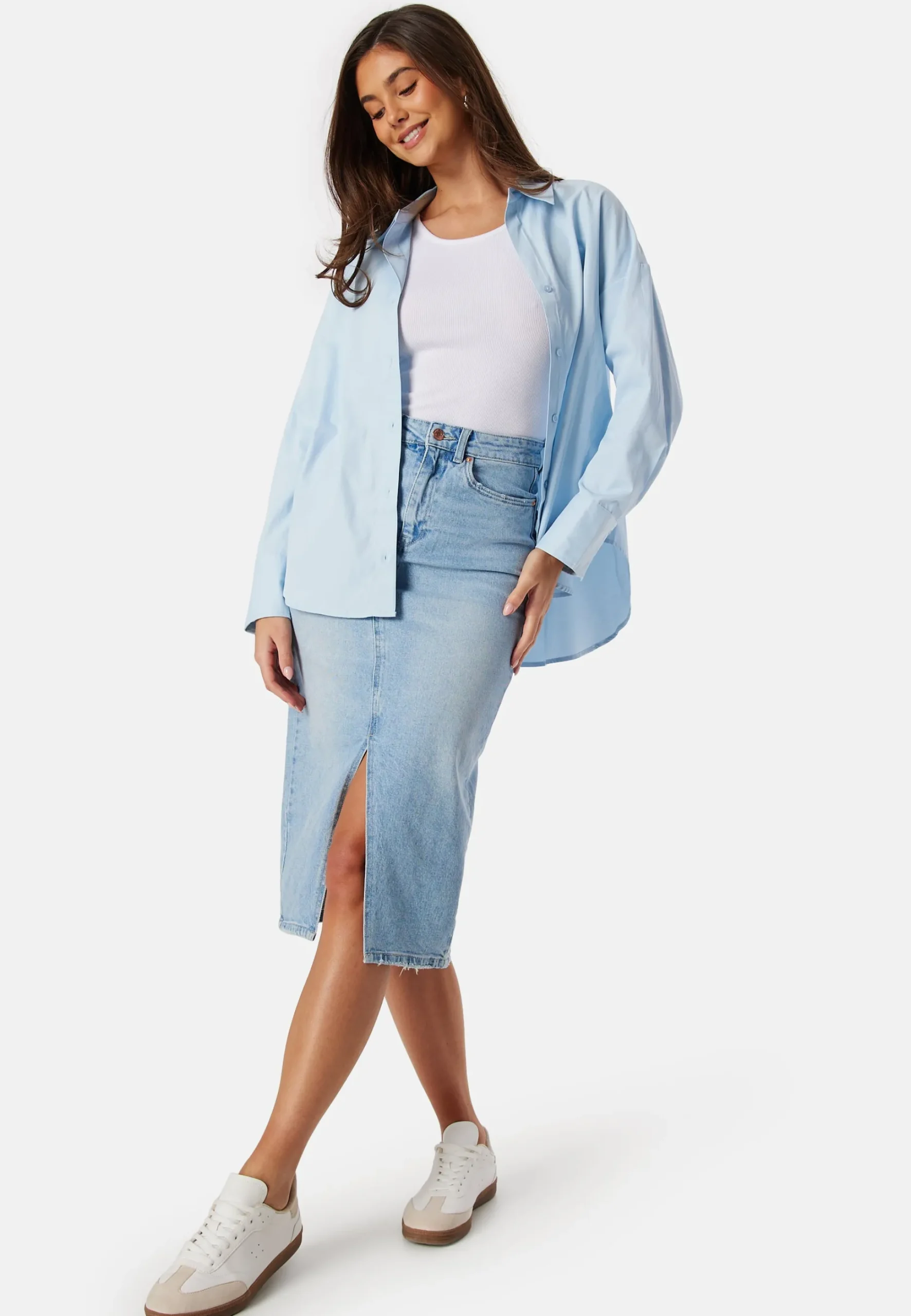 Vmveri High Rise calf denim skirt