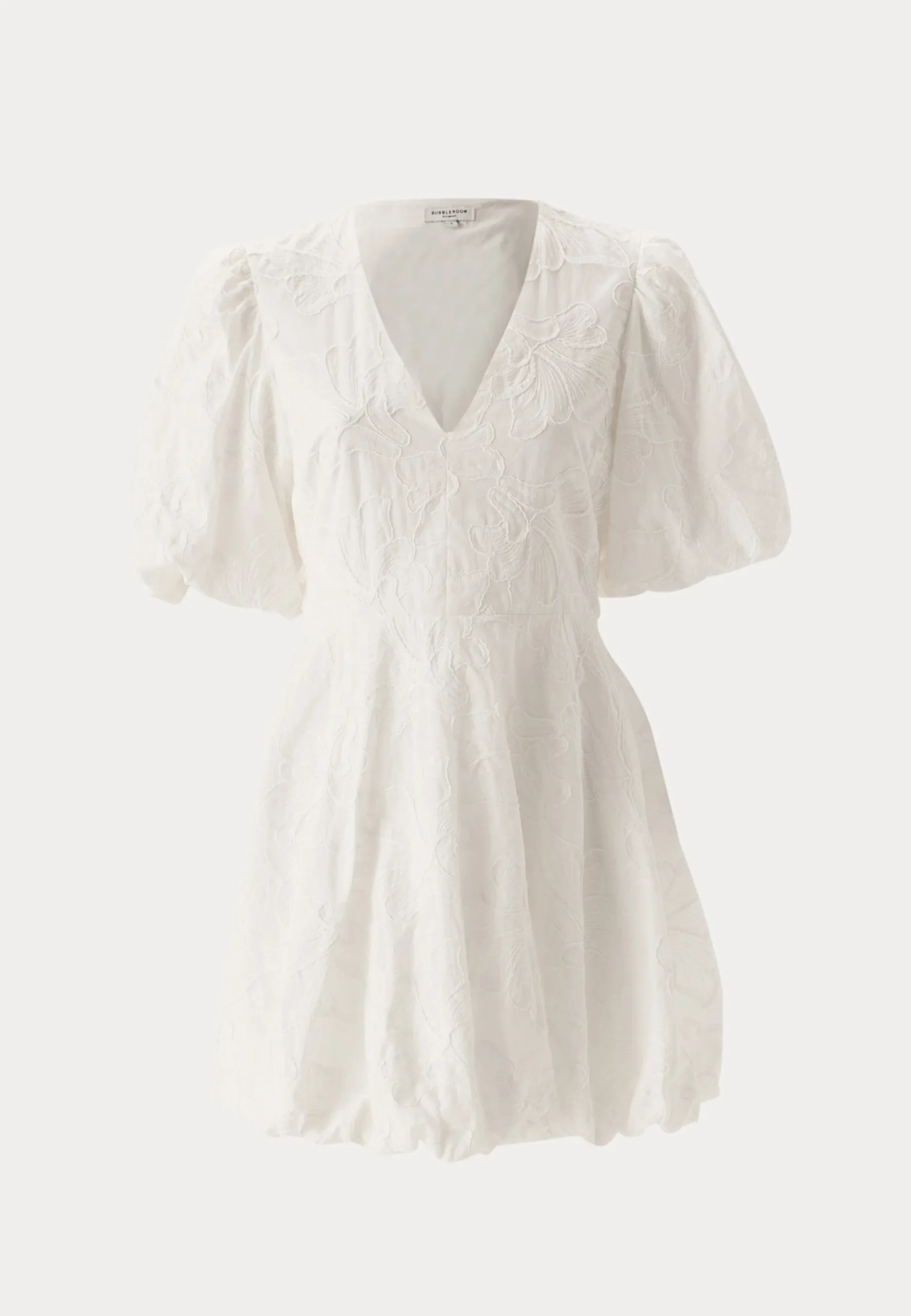V-neck Bubble Hem Short Dress