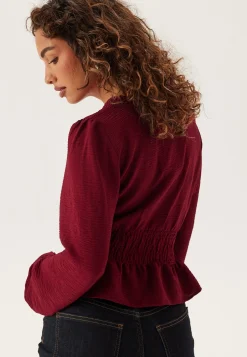 V-neck Button Blouse
