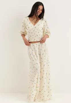 V-neck Smock Top