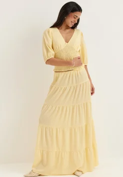 V-neck Smock Top