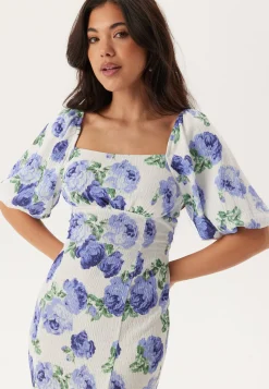 Volume Sleeve Midi Dress