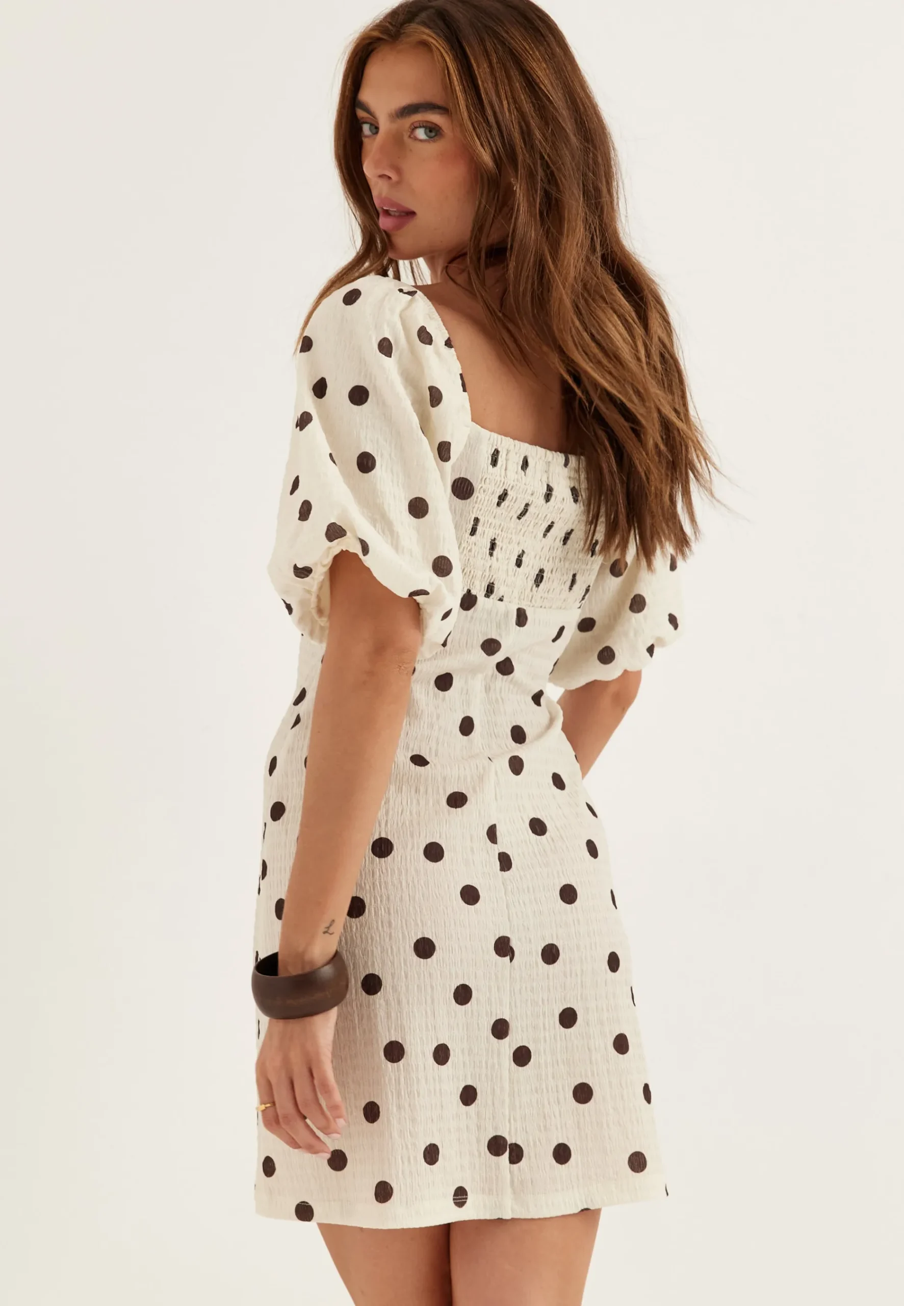 Volume Sleeve Mini Dress