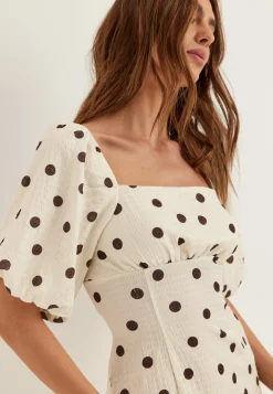 Volume Sleeve Mini Dress