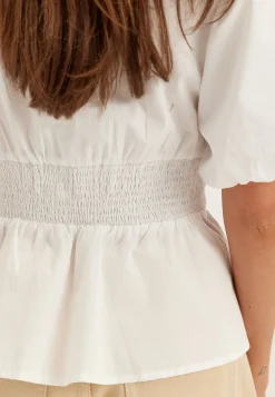 Waist Detail Cotton Blouse