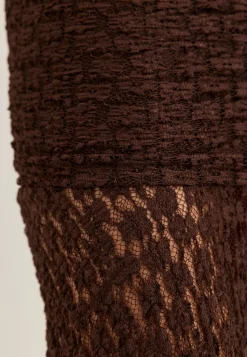 Waterfall Asymmetric Lace Skirt