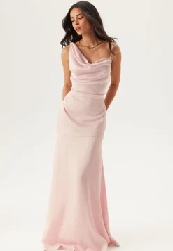 Waterfall Mermaid Satin Gown