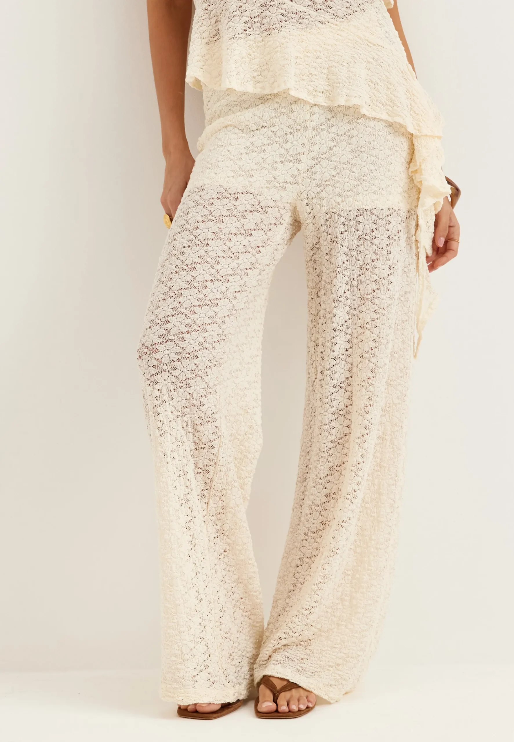 Wide Lace Trousers