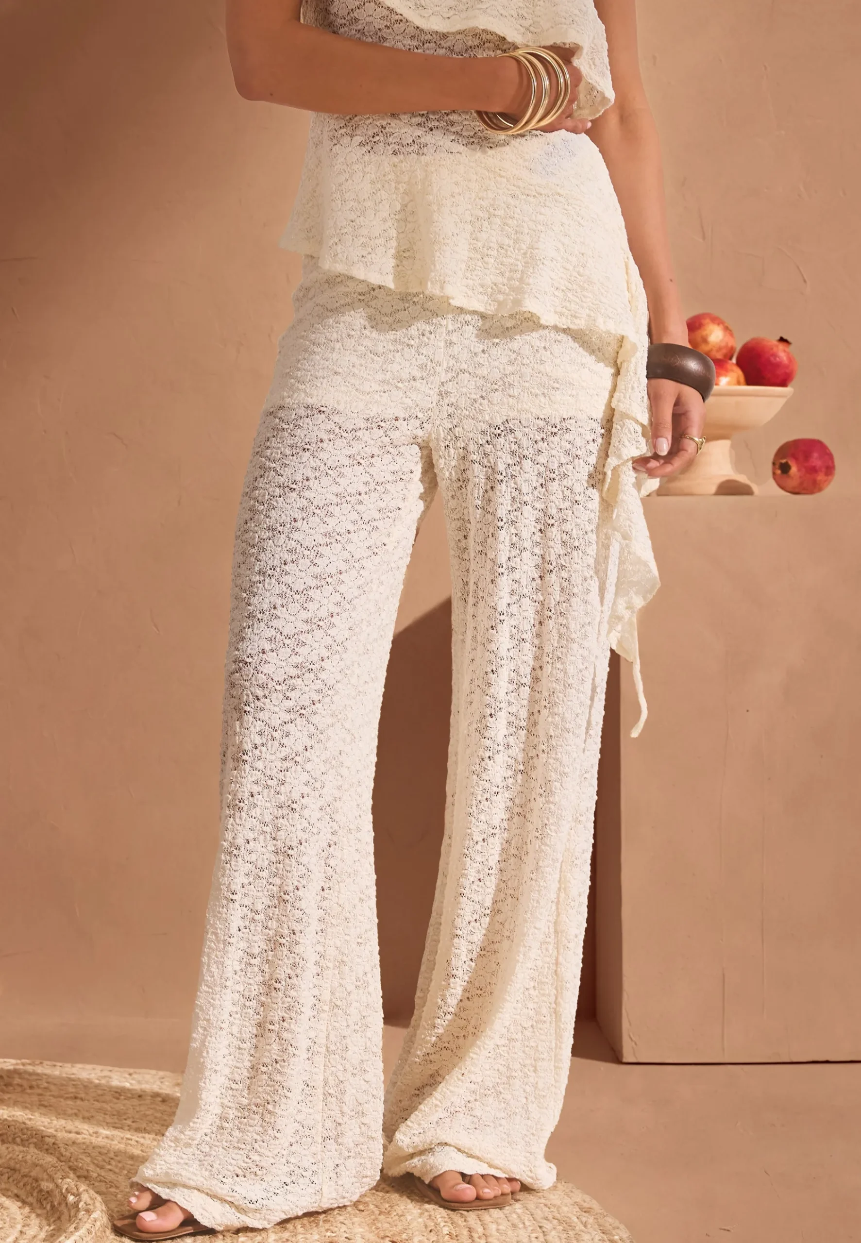 Wide Lace Trousers