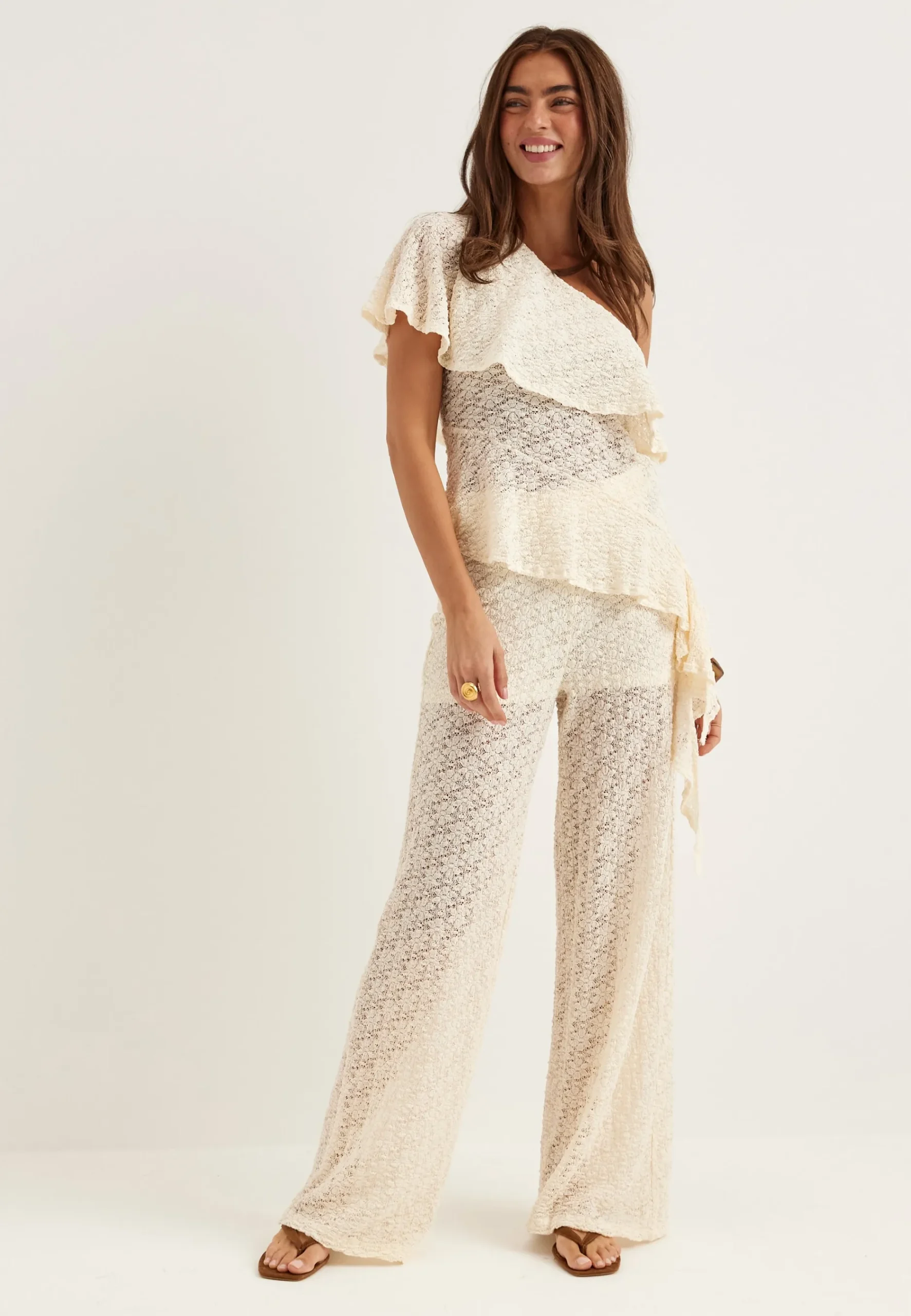 Wide Lace Trousers