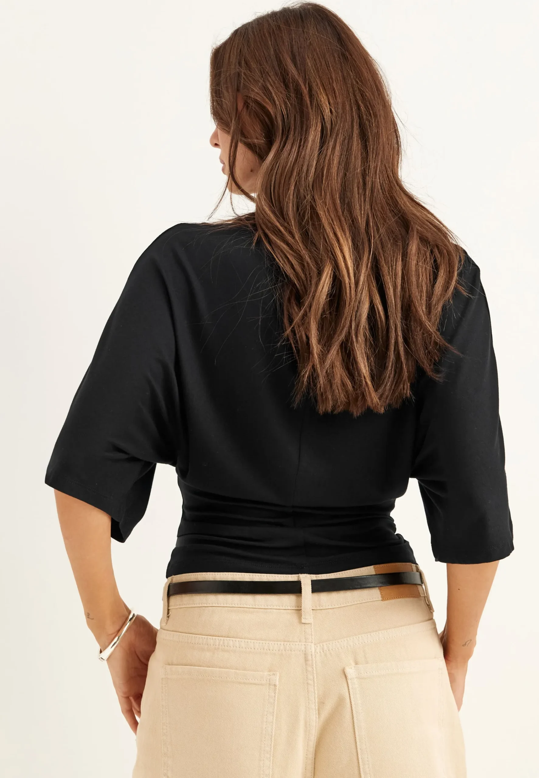 Wide Sleeve Fitted Tee