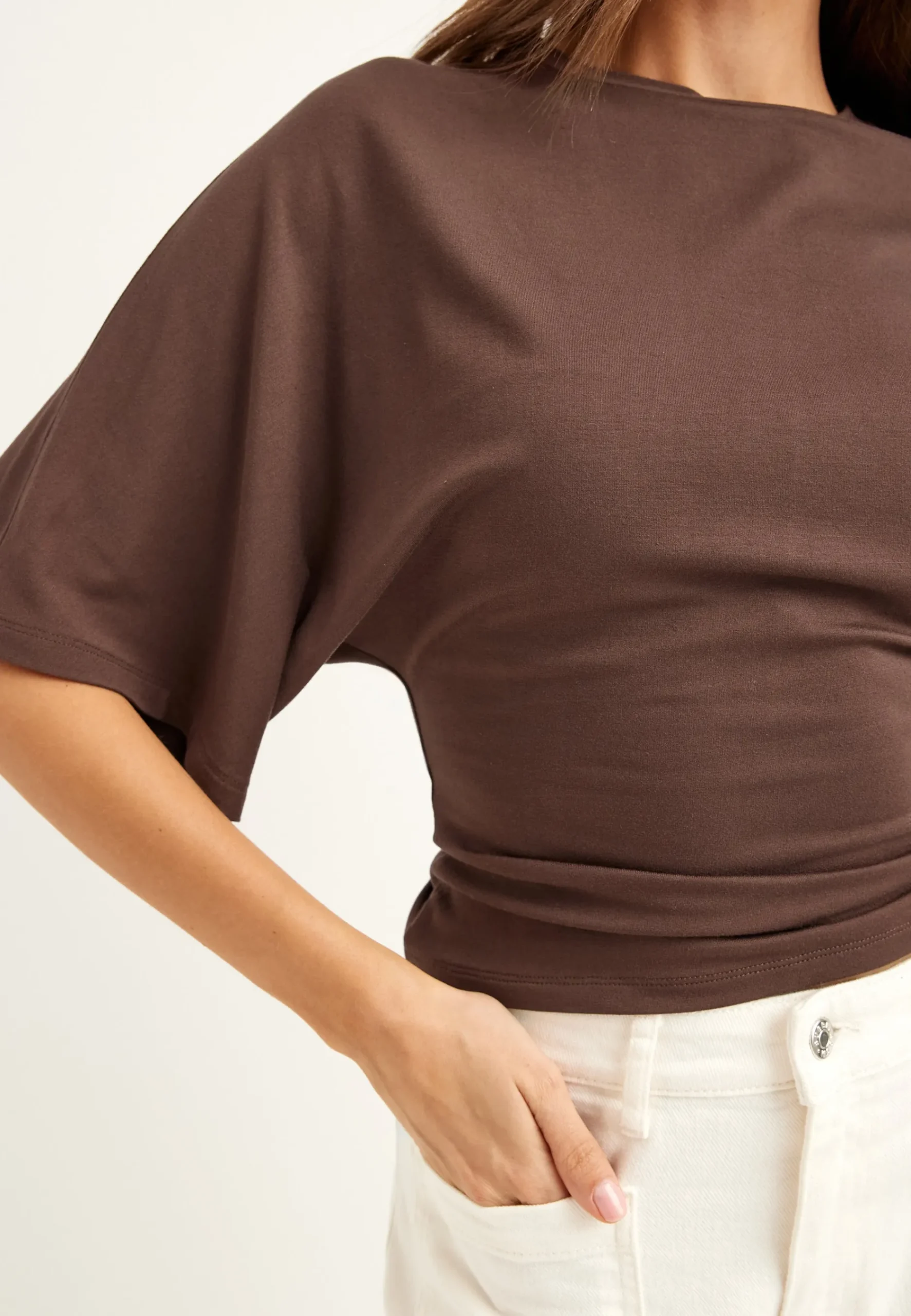 Wide Sleeve Fitted Tee