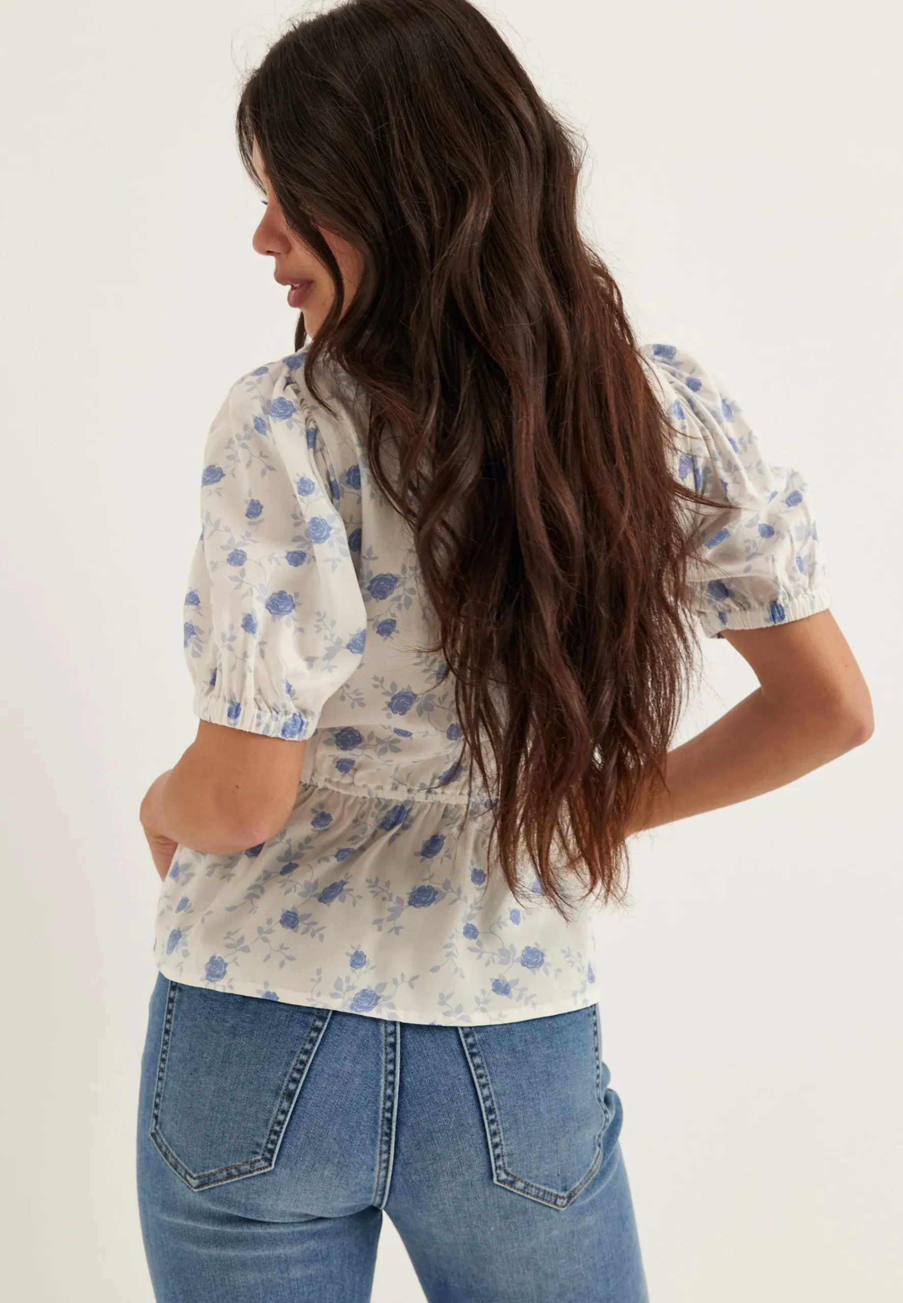 Wrap Frill Blouse