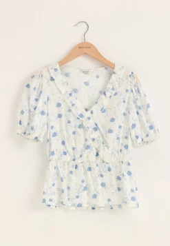 Wrap Frill Blouse