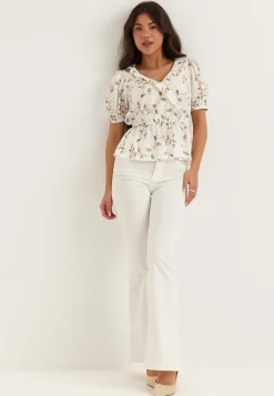 Wrap Frill Blouse