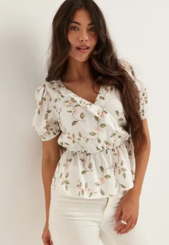 Wrap Frill Blouse