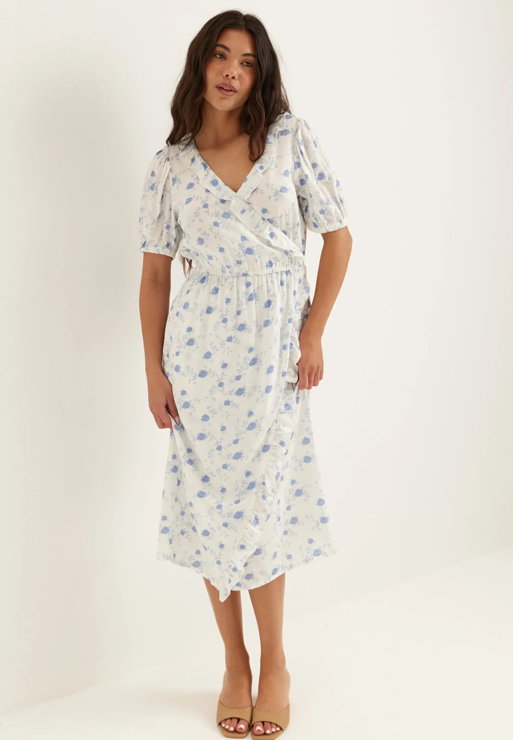 Wrap Frill Dress
