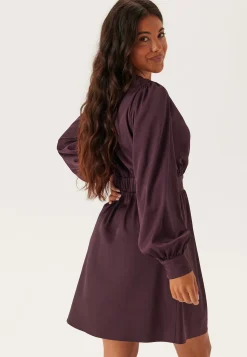 Wrap Satin Dress