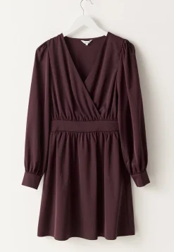 Wrap Satin Dress