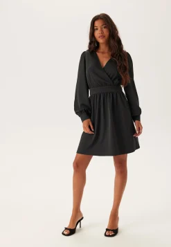 Wrap Satin Dress