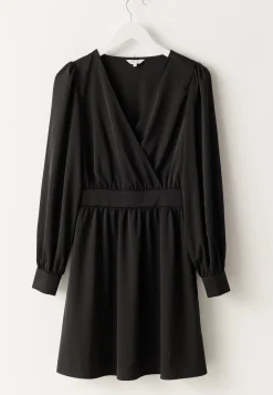Wrap Satin Dress