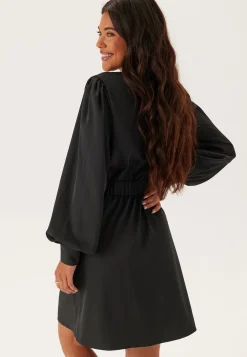Wrap Satin Dress