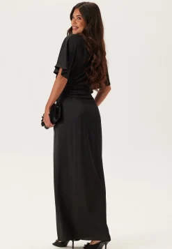 Wrap Satin Gown